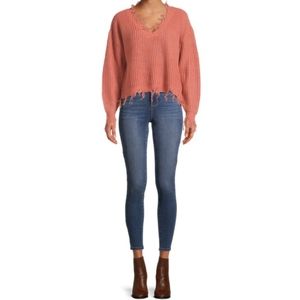 NWT, Derek Heart Destructed Sweater